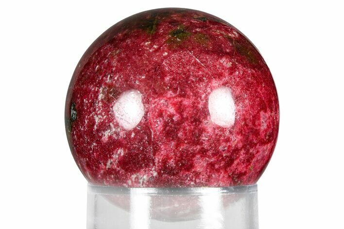 Vibrant Pink, Polished Thulite Sphere - Trondheim, Norway #380810